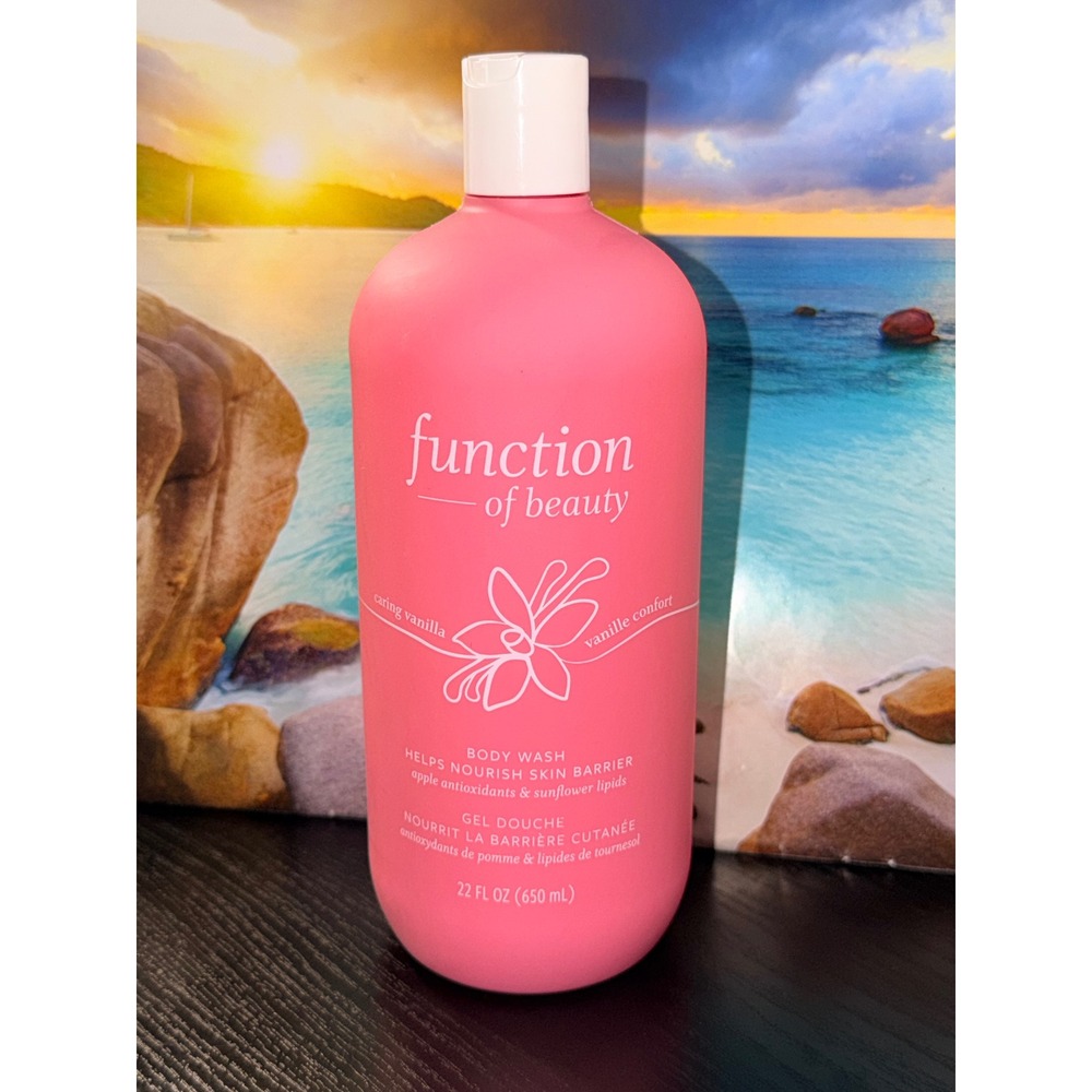 Function of Beauty Caring Vanilla Body Wash Nourishing Skin Barrier 22oz 650ml